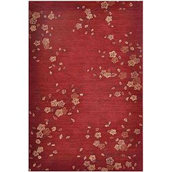 Hand tufted Red Multicolor Rug (5 X 76)