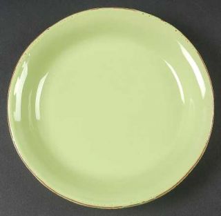 Vietri (Italy) Sorbetto (Pistachio) Salad Plate, Fine China Dinnerware   All Gre