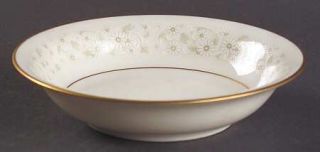 Noritake Carlyle Fruit/Dessert (Sauce) Bowl, Fine China Dinnerware   White Flowe