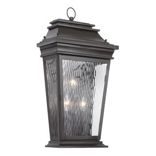 Provincial Collection Outdoor Solid Brass Charcoal Finish Wall Lantern