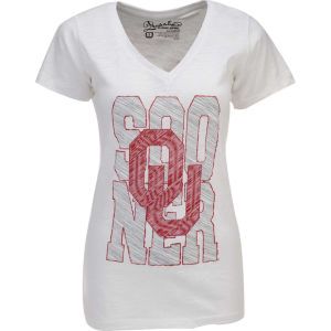 Oklahoma Sooners NCAA Ladies Skylar V Neck T Shirt