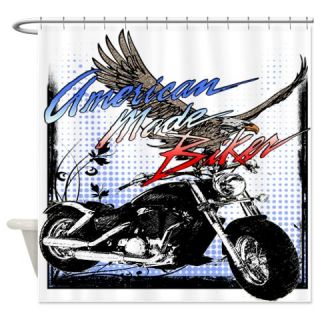  American Made Biker Shower Curtain  Use code FREECART at Checkout