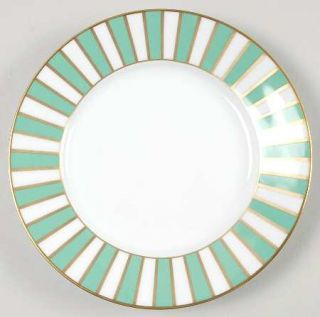 Richard Ginori Amadeus Green Salad Plate, Fine China Dinnerware   Mint Green, Go