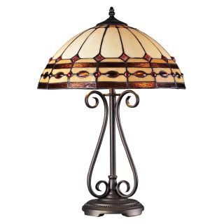 Dimond Lighting 2 Light Table Lamp In Burnished Copper Finish