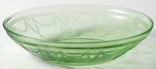 Anchor Hocking Cameo Green Salad Bowl   Green, Depression Glass