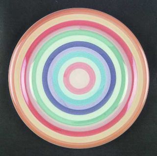 Tabletops Unlimited Rondo Dinner Plate, Fine China Dinnerware   Rainbow Colors,C