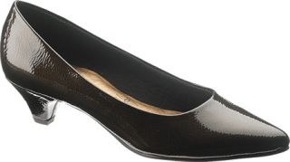 Womens Soft Style Alesia   Dark Brown Pearlized Patent Low Heel Shoes