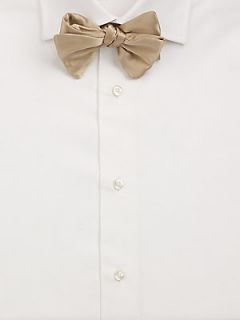 Carrot & Gibbs Pre Tied Silk Bow Tie   Champagne