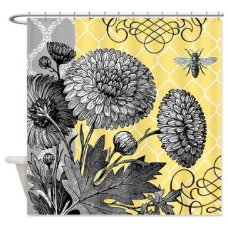  Modern vintage floral collage Shower Curtain  Use code FREECART at Checkout