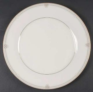 Noritake Satin Gown 12 Chop Plate/Round Platter, Fine China Dinnerware   Cream