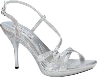 Womens Touch Ups Fortuna   Silver Metallic/Glitter Prom Shoes