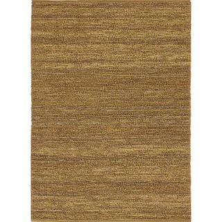 Hand woven Naturals Solid Pattern Green Rug (5 X 8)