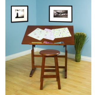 Studio Designs Creative Hardwood Drafting Table and Stool Set 13257