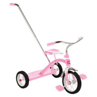 Radio Flyer Girls Classic Tricycle with Push Handle   Pink