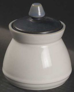 Denby Langley Blue Jetty Sugar Bowl & Lid, Fine China Dinnerware   Light (Cornfl
