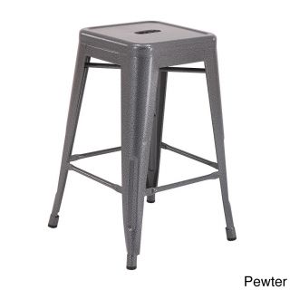 24 inch Backless Semi gloss Metal Barstools (pack Of 2)