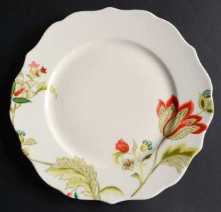 222 Fifth (PTS) Bella Donna Dinner Plate, Fine China Dinnerware   Floral On Whit