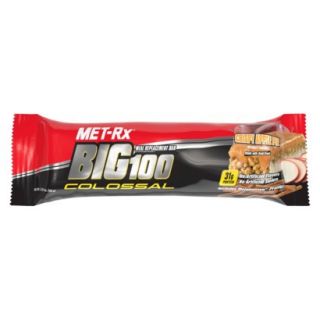 MET Rx Big 100 Colossal Crispy Apple Pie Meal Replacement Bar   3.52 oz