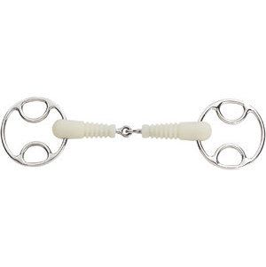 Jointed Ribbed Loop Ring Gag 5 1/2