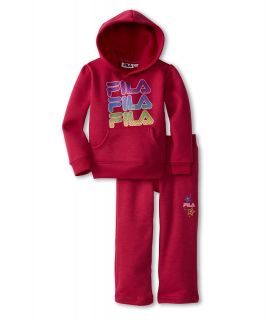 Fila Kids Fleece Logo Set Girls Sets (Pink)