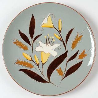 Stangl Golden Harvest Service Plate (Charger), Fine China Dinnerware   White/Tan