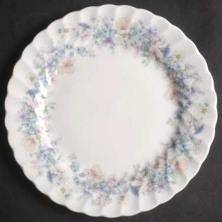 Wedgwood Angela Bread & Butter Plate, Fine China Dinnerware   Pastel Flowers, Sw