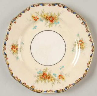 Royal Winton Lady Patricia Bread & Butter Plate, Fine China Dinnerware   Blue,Ye