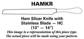 Towle French Provincial(Sterling,1948,No Mono) Ham Slicer Knife with Stainless B