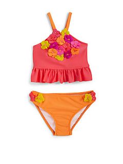 Love U Lots Toddlers & Little Girls Two Piece Ruffled Floral Tankini Swimsuit