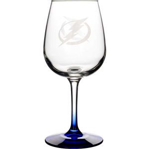 Tampa Bay Lightning Boelter Brands Satin Etch Wine Glass