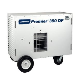 L.B. White Premier 350DF 350,000 BTU Utility Natural Gas Space Heater Premier