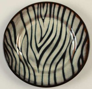 Mikasa Congo Salad Plate, Fine China Dinnerware   Gourmet Basics,Black Swirls,Bl