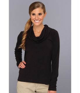 Royal Robbins Nabru L/S Cowl Neck Womens Long Sleeve Pullover (Black)