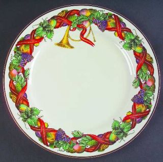Royal Limited Holiday Harvest 12 Chop Plate/Round Platter, Fine China Dinnerwar