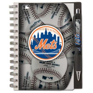 New York Mets 5x7 Spiral Notebook And Pen Set