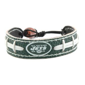 New York Jets Game Wear Team Color Football Bracelet
