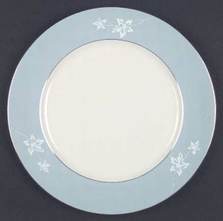 Flintridge Misty Leaf Strata Blue Dinner Plate, Fine China Dinnerware   Strata B