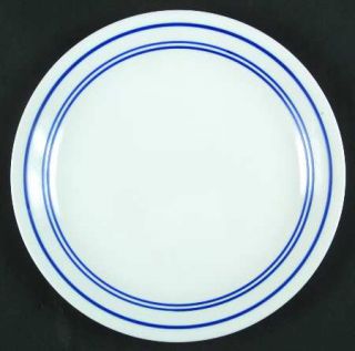 Corning Classic Cafe Blue Luncheon Plate, Fine China Dinnerware   Three Blue Ban