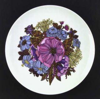 Royal Tettau Montego Dinner Plate, Fine China Dinnerware   Multicolor Floral, Co