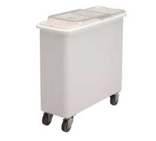 Cambro 27 gal Mobile Ingredient Bin   Sliding Cover, White/Clear