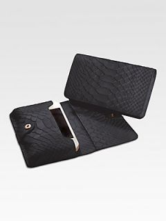 GiGi New York Embossed Leather Mini iPhone Case   Black