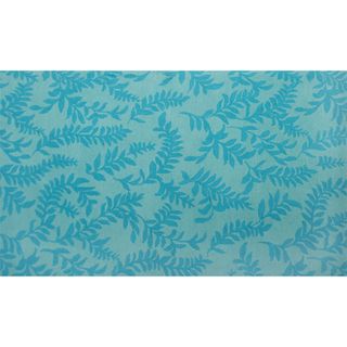 Miranda Aqua Floral Rug (16 X 27)