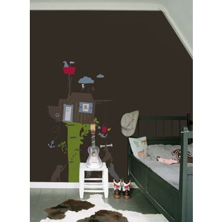 Kids Lab Treecabin Giant Wall Decal (1.75 inches wide x 1.75 inches high, 26 inches wide x 16 inches highDimensions 26 inches high x 16 inches wide x 0.01 inch long )