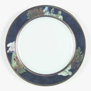 Bernardaud Metropoles Salad Plate, Fine China Dinnerware   Phoebe Shape, Scenes