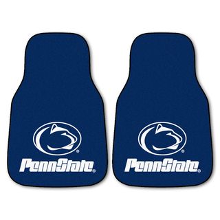 Fanmats Penn State 2 piece Carpeted Nylon Car Mats (100 percent nylonDimensions 27 inches high x 18 inches wideType of car Universal)