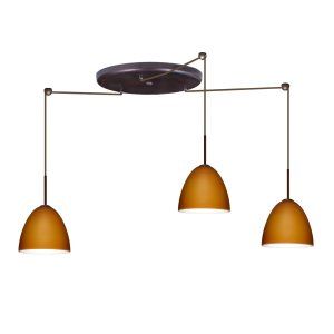 Besa Lighting BEL 3JW 447080 BR Vila Pendant