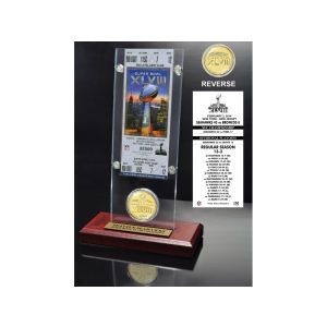 Seattle Seahawks Highland Mint NFL Super Bowl XLVIII Champs Ticket & Coin Acrylic