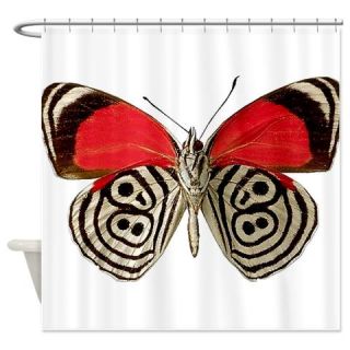  butterfly red black Shower Curtain  Use code FREECART at Checkout