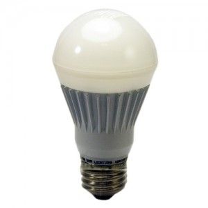 Toshiba 8A19/27FUP LED Light Bulb, A19 E26, 120V, 8.4W (40W Equivalent) Dimmable 2700K 450 Lumens