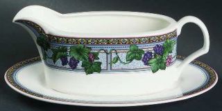 Mikasa Royal Harvest Gravy Boat & Underplate (Relish/Butter), Fine China Dinnerw